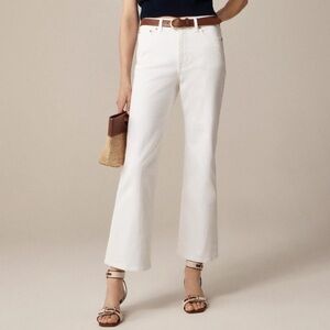 J Crew Jeans 25P Slim Wide Leg White